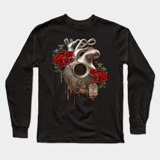 Steampunk Passion, the mechanical Heart of Love. Long Sleeve T-Shirt